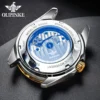 OUPINKE Moon Phase Men's Watches Tungsten steel Dalendar Sapphire Automatic Mechanical Watch 50m Waterproof Luminous Wristwatch 2