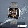 SKMEI Mechanical Watch Men Automatic Watch Quartz Waterproof Hollow Art Strainless Steel Strap montre homme Fashion Clock 9184 4