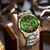 Luxury Watch for Man Sports Leather Men Quartz Watch Waterproof Luminous Chronograph Men's Watches Male Clock Reloj+box 3