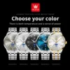 OLEVS 3646 Mens Watch Original Business Quartz Watch Waterproof Luminous Large Dial Watch For Man Dual Calendar Display Gifts 6