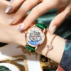 CHENXI Women Automatic Mechanical Watch Top Brand Luxury Stainless Steel Waterproof Wrist Watch Ladies Skeleton Tourbillon Clock 5