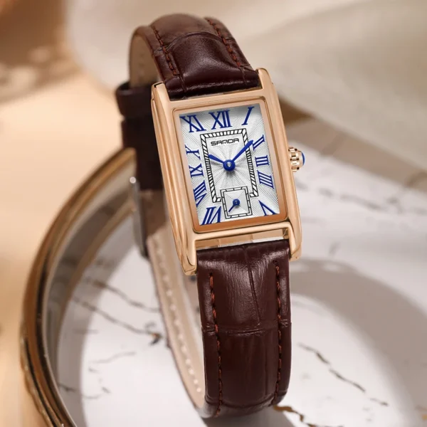 2024 New Fashion Women Watch Ladies Watches Creative Steel Girls Bracelet Wristwatches Female Waterproof Clocks Relogio Feminino 1