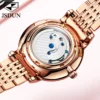 JSDUN Original Design Women's Flywheel Automatic Mechanical Watch Fashion Business Luxury Waterproof Wristwatches For Women 8832 3