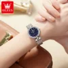OLEVS Luxury Elegant Women's Watches Romantic Bracelet Necklace Set Quartz Watch Starry Sky Dial Waterproof Brand Wrist Watch 3