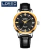 Leather Gold Black