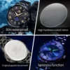 OLEVS 3638 Fashion Business Men's Watches Waterproof Date Quartz Watch Original Luminous Simple Brand Stainless Steel Wristwatch 5
