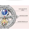 Ladies Watch Automatic Woman Luxury Fashion Waterproof Watch for Women Watches Skeleton Tourbillon Mechanical Clock Relogio New 5
