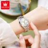 OLEVS 9931 Quartz Women Watch Original Stainless Steel Dual Calendar Luxury Top Brand Waterproof Ladies Watches Jewelry Set Hot 3