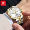 OLEVS 7061 Mens Watch Original Automatic Mechanical Watch Large Dial Waterproof Luminous Reloj Dual Calendar Watches Luxury Men 3