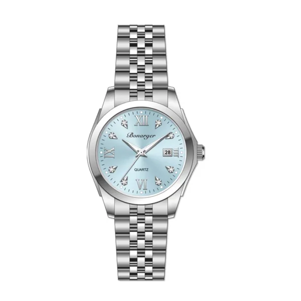 Ladies' watches, women's niche, light luxury, high-end feel, women's high beauty, luminous steel strip calendar, women's watches 2