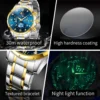 OLEVS luxury Luminous Starry Sky Dial Men's Watches Moon Phase waterproof Original Quartz Watch for Male Wristwatch Chronograph 6