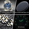 OLEVS Men's Watches Automatic Mechanical Business Wristwatch Waterproof Stainless Steel Strap Watch for Man Skeleton Calendar 6