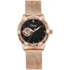 Women's Tourbillon Automatic Mechanical Watch Fashion Diamond Set Automatic Movement Luminous Waterproof Women's Sports Watch 6
