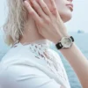 WINNER Classy Transparent Skeleton Watch for Women Luminous Hand Fashion Mechanical Ladies Watches Top Brand Luxury Leather Belt 5