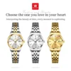 OLEVS Fashion Brand Original Women's Watches Waterproof Calendar Quartz Watch Versatile Simplicity Gift Set Female Wristwatch 6