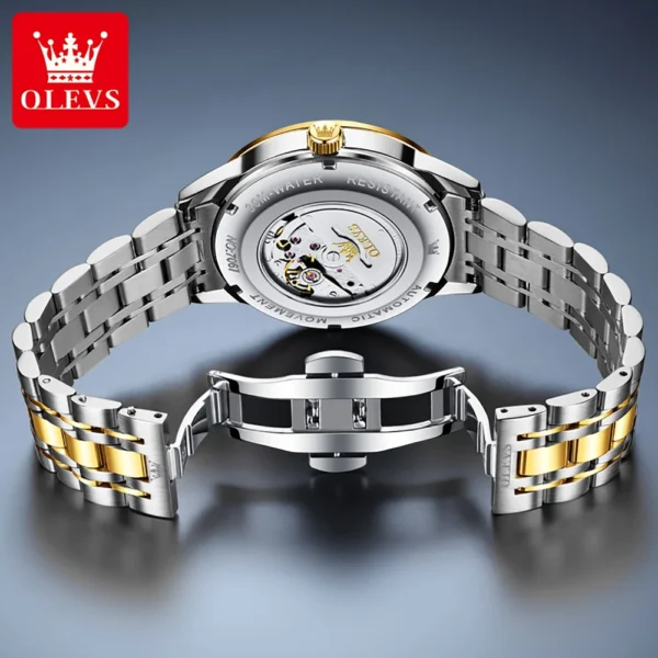 OLEVS Fashion Business Simple Men's Watches Calendar Week Trend Automatic Mechanical Watch Luminous Waterproof Brand Wristwatch 2