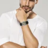 LANCARDO Men's Automatic Mechanical Watches Man's Clock Reloj Relogio Masculino Male Leather Strap Wristwatch Simple Watch 6