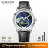 AGELOCER Original Astronomer Watch Van Gogh Oil Painting Men Luxury Automatic Mechanical Moon Phase Watch Birthday Gift for Men 1