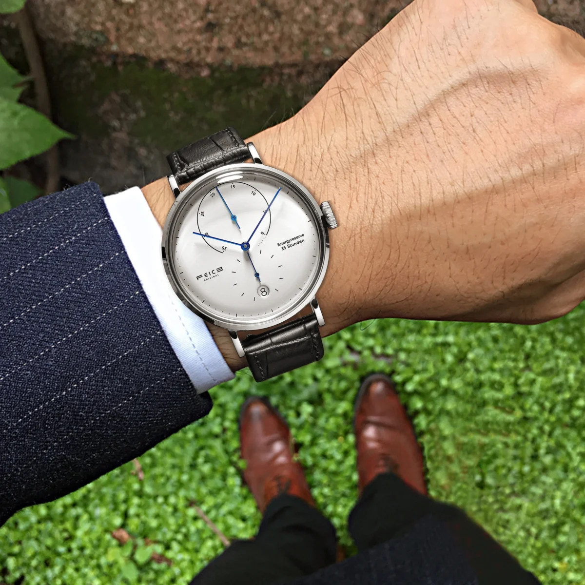 FEICE 20mm Men's Mechanical Watch Men Automatic Bauhaus WristWatch Waterproof Fashion Creative Simple Relogio Masculino-FM202 5