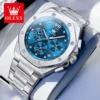 Men Silver Blue