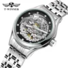 2024 Diamond Steel Skeleton Dial Golden Phoenix Women Fashion Automatic Watch Luxury Waterproof Mechanical Girl Wrist Lady Clock 6