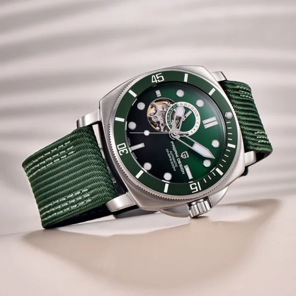 PAGANI DESIGN 2023 Mens Wathes Tourbillon Automatic Watch For Men Mechanical Wristwatch Ceramic Bezel Luminous 20Bar Waterproof 1