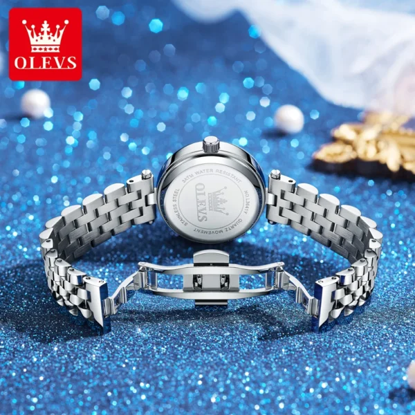 OLEVS Luxury Elegant Women's Watches Romantic Bracelet Necklace Set Quartz Watch Starry Sky Dial Waterproof Brand Wrist Watch 2