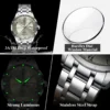 POEDAGAR Luxury Fashion Men Clock Waterproof Luminous Week Date Sports Man Wristwatch Stainless Steel Men's Quartz Watches Reloj 4