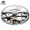OUPINKE Luxury Men's Watches Sapphire Prism Mirror Dual Calendar Automatic Mechanical Watch for Man Waterproof Luminous Watch 2