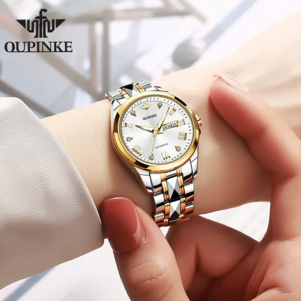 OUPINKE 3171 Fashion Ladies Watches Bracelet Set Box Automatic Mechanical Watch for Women Date Brand Original  Luxury Wristwatch 2