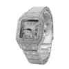 New Iced Out Women Men Watch Square Diamondd Black Numbers Quartz Luxury Hip Hop Wrist Watches Roman Clock Relogio Masculino 6