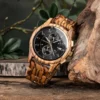 BOBO BIRD Men's Watches Top Brand Wooden Wristwatch Chronograph Auto Date Luxury Exquisite Watch for Men 4