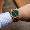 BOBO BIRD Men's Watches Top Brand Wooden Wristwatch Chronograph Auto Date Luxury Exquisite Watch for Men 5
