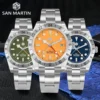 San Martin NH34 39mm BB GMT Luxury Men's Watches Business Dress Watch For Men Automatic Mechanical Sapphire Date Windows BGW9 2