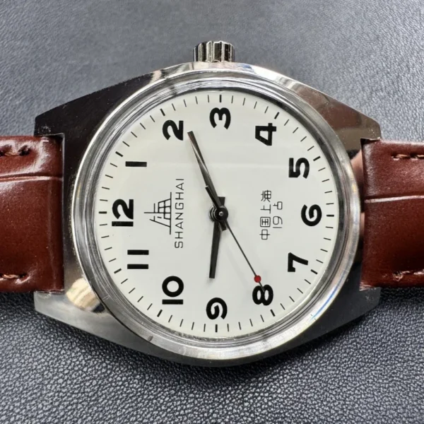 Shanghai 36MM Hand-Wind Mechanical Watch 7120 - Stainless Steel Waterproof Bauhaus Design Watch for Men Women (Dropshipping) 2