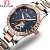 CARNIVAL Brand Skeleton Watch Ladies Luxury Sapphire Automatic Movement Mechanical Wristwatches Waterproof for Women Reloj Mujer 2