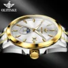 OUPINKE Moon Phase Men's Watches Tungsten steel Dalendar Sapphire Automatic Mechanical Watch 50m Waterproof Luminous Wristwatch 4