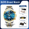 OLEVS 9807 New Mens Watches Original Quartz Watch Multifuncion Chronograph Watch For Man Waterproof Luminous Mens Gifts Freebie 2