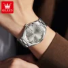 OLEVS Men's Watches Fine Steel Fashion Original Automatic Mechanical Wristwatch Waterproof Luminous Date Business Watch for Man 4