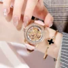Girls Watch Mechanical Luxury Ladies Automatic 50m Waterproof Business Dress Woman Sport Leather Watch Clock Relogio Feminino 2