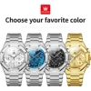 OLEVS 3626 Watches For Men Original Wristwatch Stainless steel Multifunctional Chronograph Waterproof Luminous Quartz Reloj 6