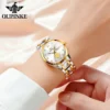 OUPINKE 3305 Luxury Elegant Women's Watches Containing Genuine Gold Waterproof Automatic Mechanical Watch Date Waterproof Watch 3