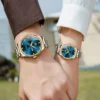 OLEVS Top Brand Couple Watches Fashion Trend Original Quartz Watch for Lover Waterproof Luminous Date His and Her Watches New 5