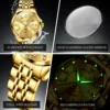 OLEVS Top Brand Men's Watches Luxury Fashion Original Quartz Watch for Man Star Ring Diamond Scale Waterproof Luminous Date Week 5
