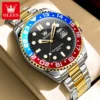 OLEVS 3610 Hot Original Luxury Men's Watches Waterproof Calendar Luminous Quartz Watch for Man Stainless Steel Authentic Watch 1