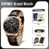 OUPINKE 3189 Mens Watch Original Luxury Automatic Mechanical Watch Moon Phase Waterproof Luminous Mens Gifts Reloj Hombre 2