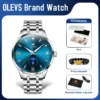 OLEVS 3646 Mens Watch Original Business Quartz Watch Waterproof Luminous Large Dial Watch For Man Dual Calendar Display Gifts 2