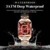 POEDAGAR Top Elegant Women Wristwatch Waterproof Date Ladies Watch Stainless Steel Rectangle Quartz Women's Watches Female Reloj 3