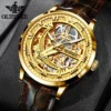 OUPINKE Great Price Reduction Luxury Brand Men Watch Gold Fully Automatic Mechanical Watch Waterproof Luminous Original Watch 2