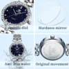 OLEVS Luxury Elegant Women's Watches Romantic Bracelet Necklace Set Quartz Watch Starry Sky Dial Waterproof Brand Wrist Watch 6